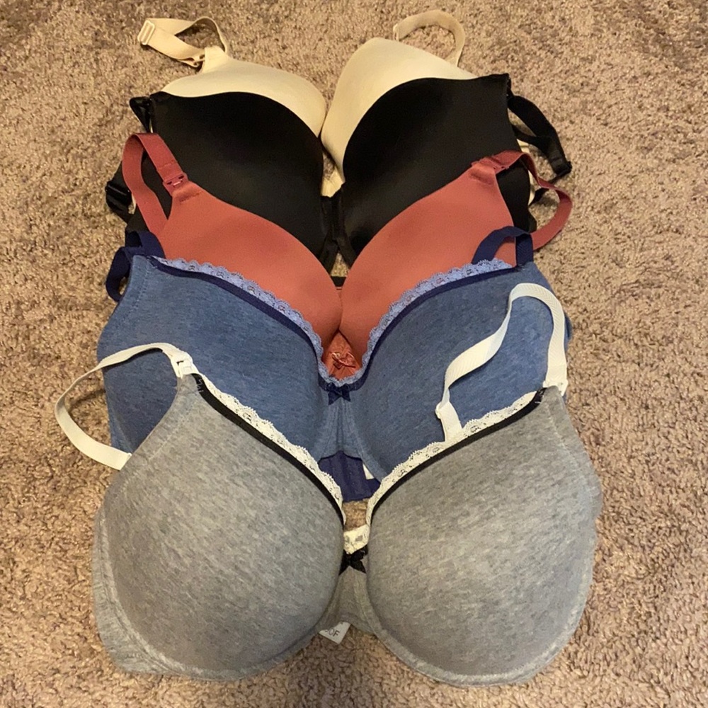 5 Motherhood Maternity 34DDD/F Clip-Down Underwire Full Coverage Nursing Bras